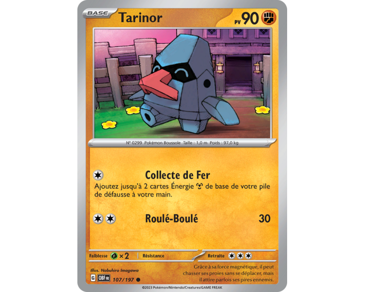 Tarinor Pv 90 107/197 - Carte Commune Reverse - Écarlate et Violet Flammes Obsidiennes