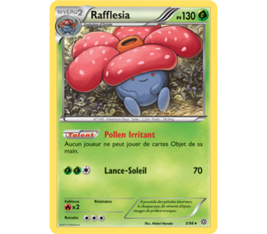 Carte Pokémon Rafflesia pv 130
