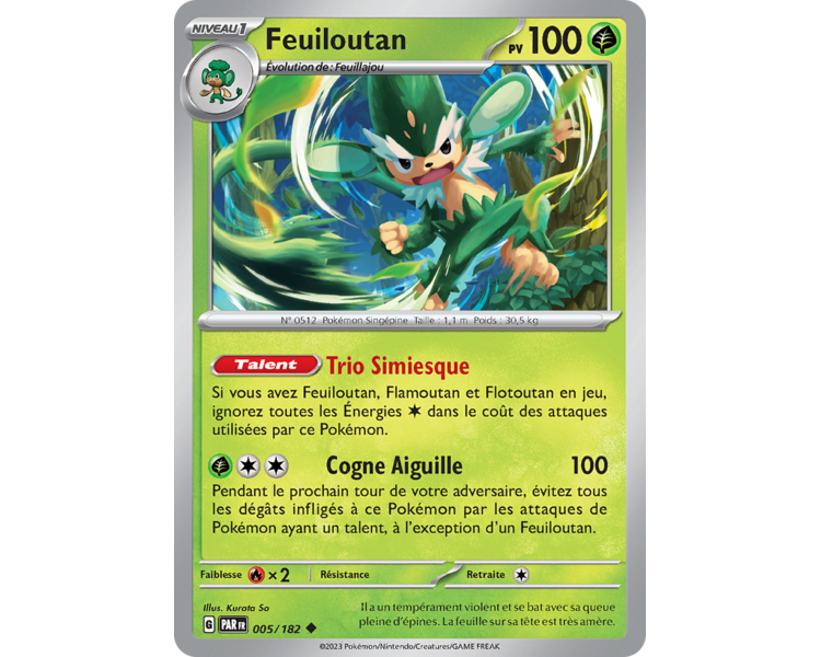 Commune - Pokemon - Faille Paradoxe - Feuillajou 4/182 Version