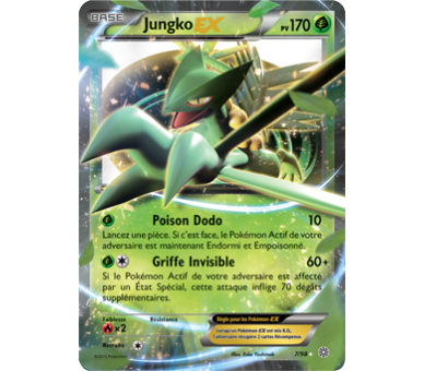 Carte Pokémon Full Art Jungko EX pv170 - 7/98 rare