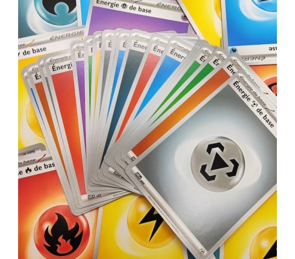 Lot de 50 Cartes Energie Pokémon Carte