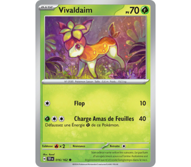 Vivaldaim Pv 70 016/162 - Carte Commune Reverse - Écarlate et Violet Forces Temporelles