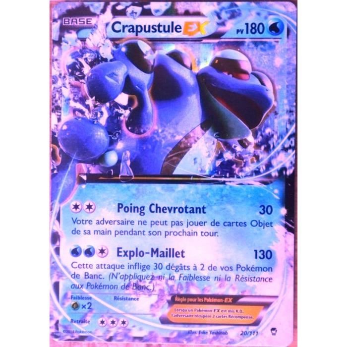 Pokemón - Carte Pokemon - CRAPUSTULE EX - PV 180