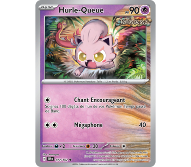 Hurle-Queue Pv 90 077/162 - Carte Peu Commune - Écarlate et Violet Forces Temporelles