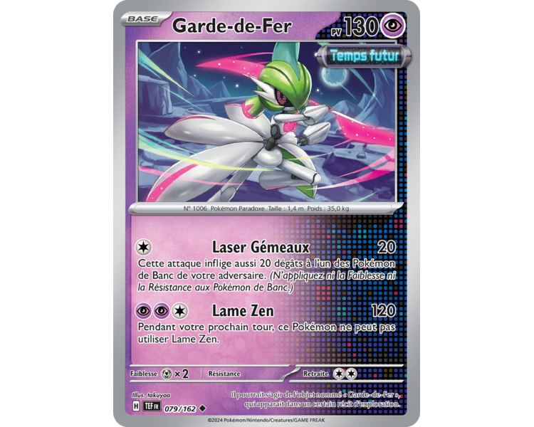 Garde-de-Fer Pv 130 079/162 - Carte Peu Commune Reverse - Écarlate et Violet Forces Temporelles