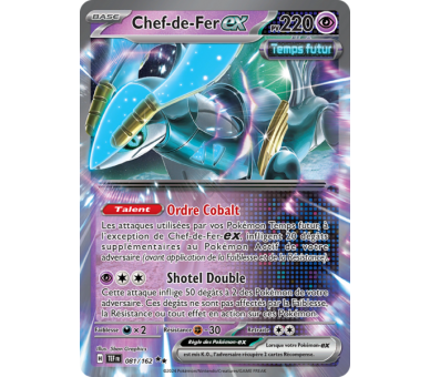 Chef-de-Fer-ex Pv 220 081/162 - Carte Double Rare - Écarlate et Violet Forces Temporelles