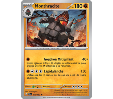Monthracite Pv 180 095/162 - Carte Peu Commune - Écarlate et Violet Forces Temporelles