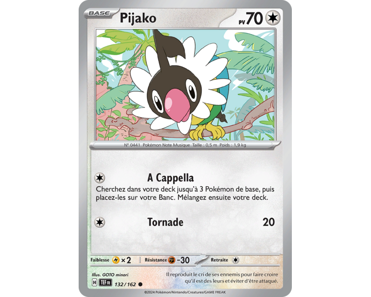 Pijako Pv 70 132/162 - Carte Commune Reverse - Écarlate et Violet Forces Temporelles