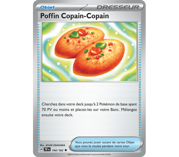 Objet Poffin Copain-Copain 144/162 - Carte Peu Commune - Écarlate et Violet Forces Temporelles