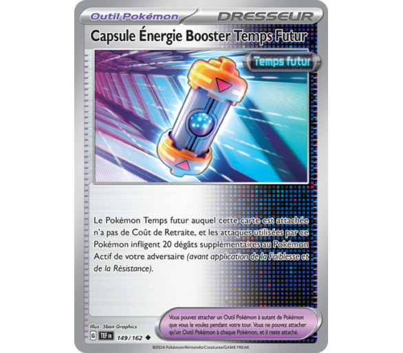 Outil Capsule Énergie Booster Temps Futur 149/162 - Carte Peu Commune - Écarlate et Violet Forces Temporelles