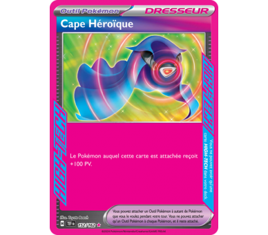 Outil Cape Héroïque 152/162 - Carte HIGH-TECH rare - Écarlate et Violet Forces Temporelles