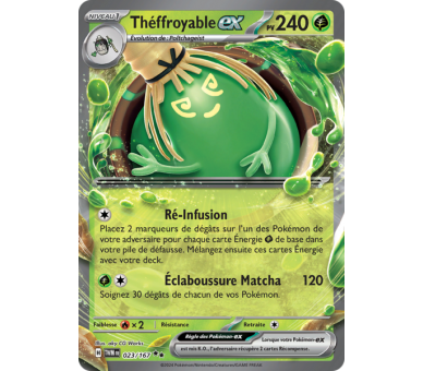 Théffroyable-Ex Pv 240 023/167- Carte Double Rare - Écarlate et Violet Mascarade Crépusculaire