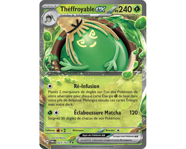 Théffroyable-Ex Pv 240 023/167- Carte Double Rare - Écarlate et Violet Mascarade Crépusculaire