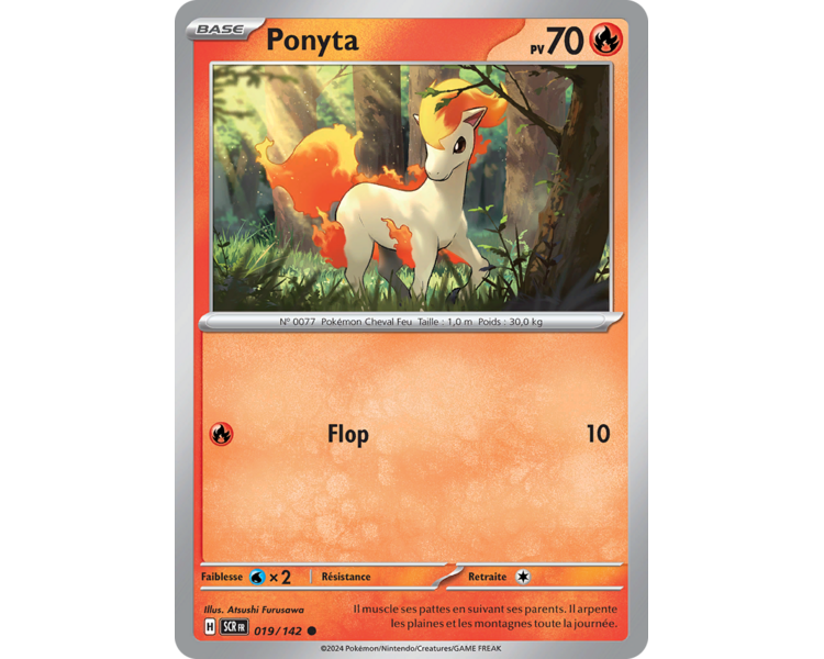 Ponyta Pv 70 019/142 - Carte Commune - Écarlate et Violet Couronne Stellaire