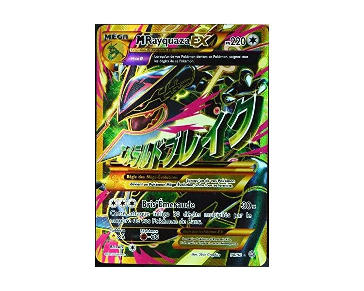 Méga M Rayquaza Ex pv220 98/98 Full Art Xy07