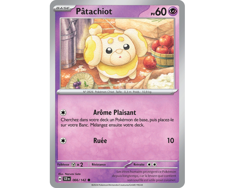 Pâtachiot Pv 60 066/142 - Carte Commune - Écarlate et Violet Couronne Stellaire Pâtachiot Pv 60 066/142 - Carte Commune - Écarlate et Violet Couronne Stellaire