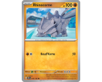 Rhinocorne Pv 100 074/142 - Carte Commune Reverse - Écarlate et Violet Couronne Stellaire