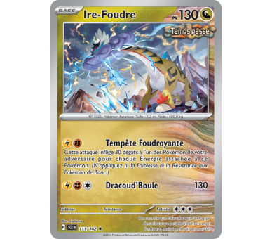 Ire-Foudre Pv 130 111/142 - Carte Rare Holographique - Écarlate et Violet Couronne Stellaire