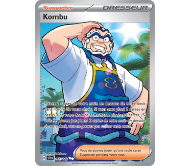 Dresseur Kombu 165/142 - Carte Ultra Rare Full Art - Écarlate et Violet Couronne Stellaire