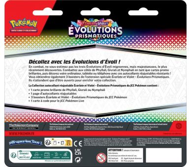 Pack de 3 Boosters Tech Sticker - Écarlate et Violet 8.5 - Évolutions Prismatiques