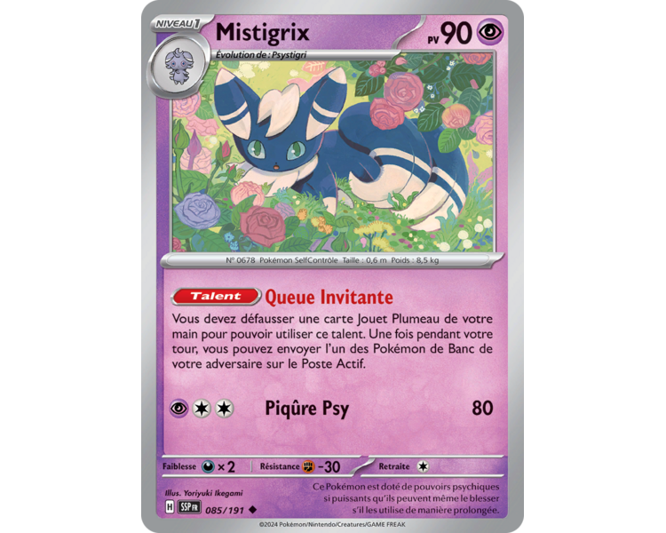 Mistigrix Pv 90 85/191 - Carte Peu Commune - Écarlate et Violet Étincelles Déferlantes Mistigrix Pv 90 85/191 - Carte Peu Commune - Écarlate et Violet Étincelles Déferlantes