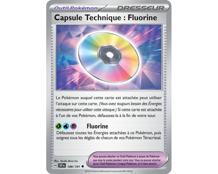 Outil Capsule Technique : Fluorine 188/191 - Carte Peu Commune - Écarlate et Violet Étincelles Déferlantes