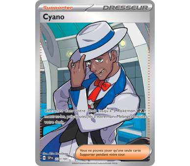 Dresseur Full Art Cyano 230/191 - Carte Ultra Rare Secrète - Écarlate et Violet Étincelles Déferlantes