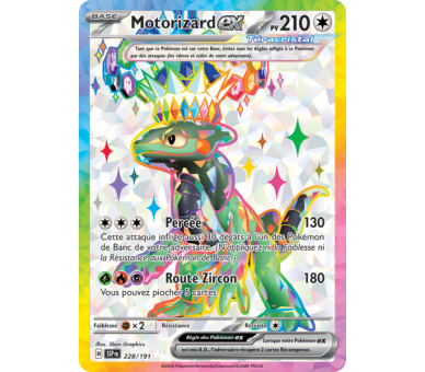 Motorizard-ex Pv 210 228/191 - Carte Ultra Rare Secrète - Écarlate et Violet Étincelles Déferlantes