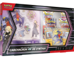 Pokémon Coffret Premium Carchacrok‑ex de Cynthia 6 Boosters & Figurines