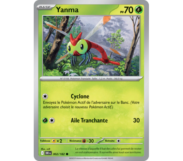 Yanma Pv 70 002/182 – Carte Commune – Écarlate et Violet Rivalités Destinées