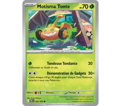 Motisma Tonte Pv  70 9/182 – Carte Commune Reverse – Écarlate et Violet Rivalités Destinées