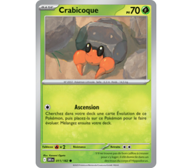 Crabicoque Pv  70 11/182 – Carte Commune – Écarlate et Violet Rivalités Destinées