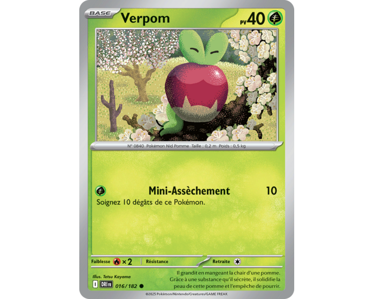 Verpom Pv 40 16/182 – Carte Commune – Écarlate et Violet Rivalités Destinées Verpom Pv 40 16/182 – Carte Commune – Écarlate et Violet Rivalités Destinées