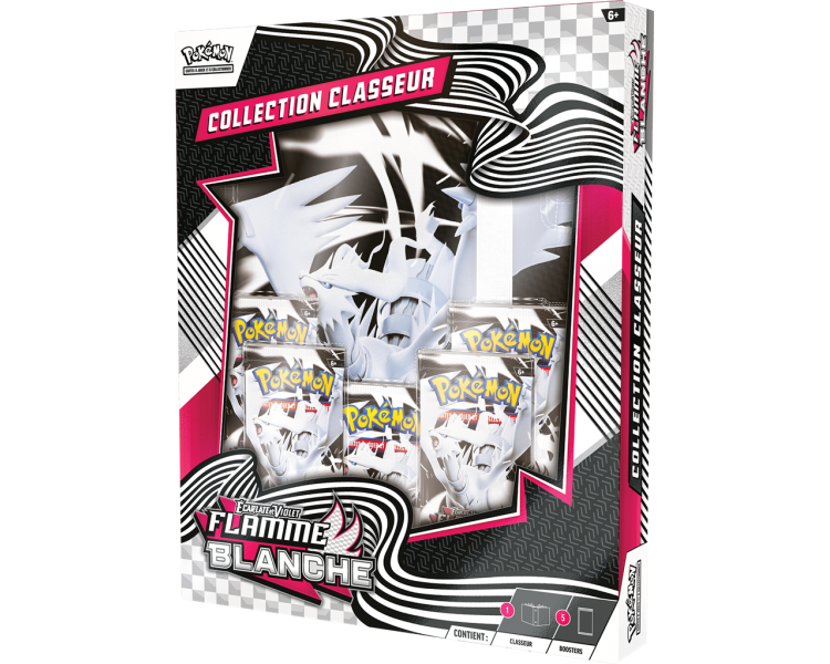 Coffret 5 Boosters - EV10.5 Ecarlate et Violet - Flamme Blanche - Collection Classeur