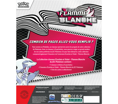 Coffret 5 Boosters - EV10.5 Ecarlate et Violet - Flamme Blanche - Collection Classeur