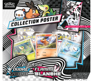 Coffret Collection Poster - EV10.5 Ecarlate et Violet - Foudre Noire & Flamme Blanche