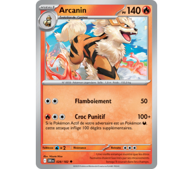 Arcanin Pv 140 28/182 - Carte Peu Commune Reverse - Écarlate et Violet Rivalités Destinées