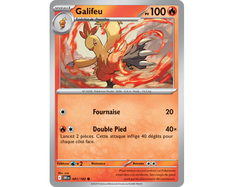 Galifeu Pv 100 41/182 – Carte Commune Reverse – Écarlate et Violet Rivalités Destinées