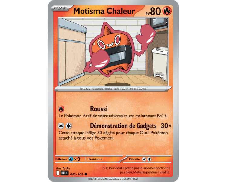 Motisma Chaleur Pv 80 43/182 – Carte Commune Reverse – Écarlate et Violet Rivalités Destinées Motisma Chaleur Pv 80 43/182 – Carte Commune Reverse – Écarlate et Violet Rivalités Destinées