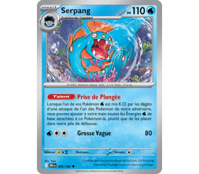 Serpang Pv 110 55/182 - Carte Peu Commune - Écarlate et Violet Rivalités Destinées