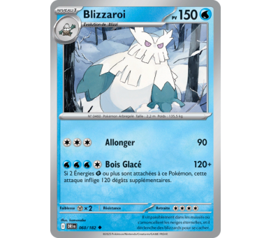 Blizzaroi Pv 150 60/182 - Carte Peu Commune - Écarlate et Violet Rivalités Destinées