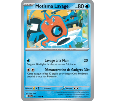 Motisma Lavage Pv 80 61/182 – Carte Commune – Écarlate et Violet Rivalités Destinées