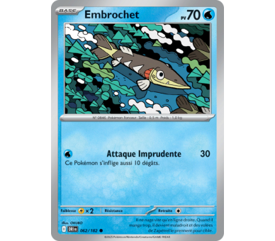 Embrochet Pv 70 62/182 – Carte Commune – Écarlate et Violet Rivalités Destinées