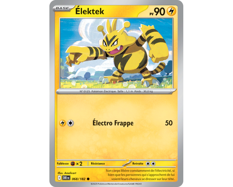 Élektek Pv 90 68/182 – Carte Commune – Écarlate et Violet Rivalités Destinées