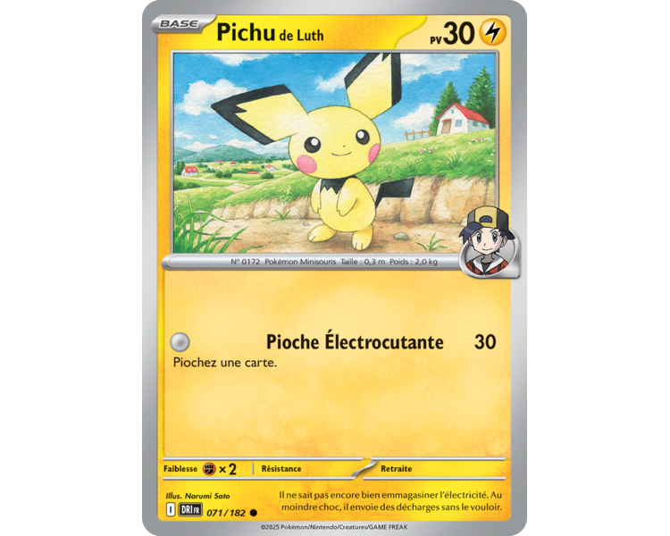 Pichu de Luth Pv 30 71/182 – Carte Commune – Écarlate et Violet Rivalités Destinées Pichu de Luth Pv 30 71/182 – Carte Commune – Écarlate et Violet Rivalités Destinées