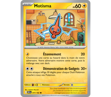Motisma Pv 60 77/182 – Carte Commune Reverse – Écarlate et Violet Rivalités Destinées