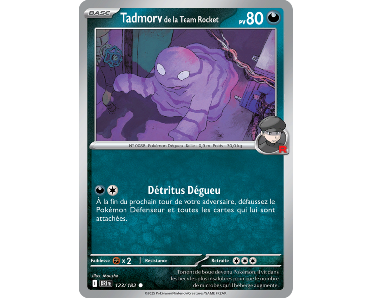 Tadmorv de la Team Rocket Pv 80 123/182 – Carte Commune – Écarlate et Violet Rivalités Destinées Tadmorv de la Team Rocket Pv 80 123/182 – Carte Commune – Écarlate et Violet Rivalités Destinées