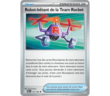Objet Robot-bêtant de la Team Rocket 172/182 - Carte Peu Commune  - Écarlate et Violet Rivalités Destinées