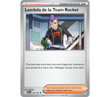 Lambda de la Team Rocket 176/182 – Carte Peu Commune – Écarlate et Violet Rivalités Destinées