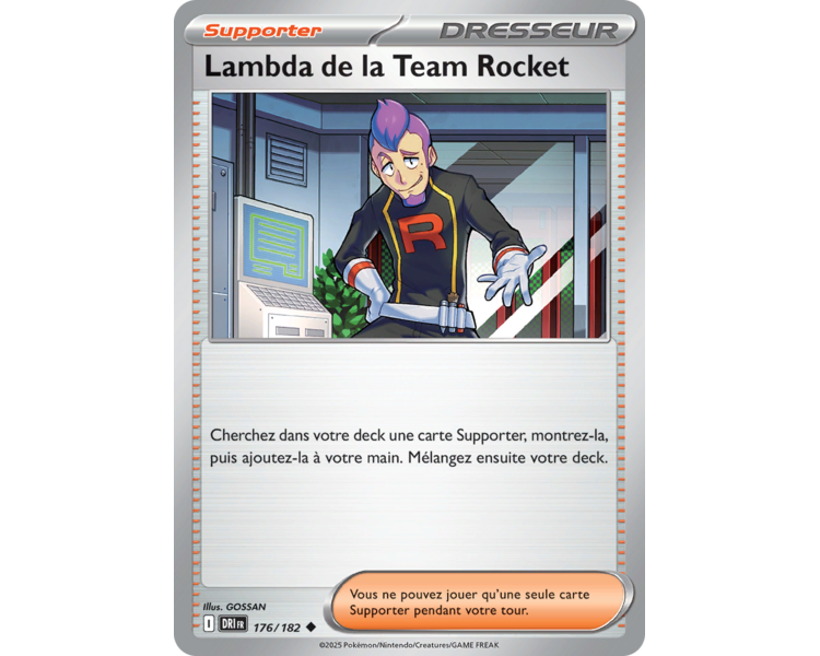Lambda de la Team Rocket 176/182 – Carte Peu Commune – Écarlate et Violet Rivalités Destinées Lambda de la Team Rocket 176/182 – Carte Peu Commune – Écarlate et Violet Rivalités Destinées